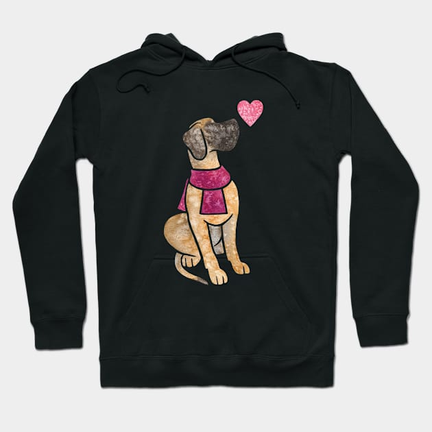 Great Dane (fawn) Hoodie by animalartbyjess